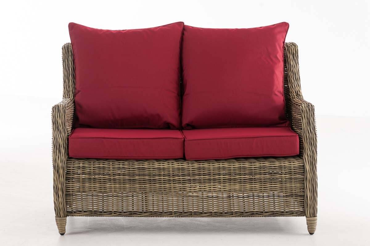 2er Sofa Montero Rubinrot natura-1