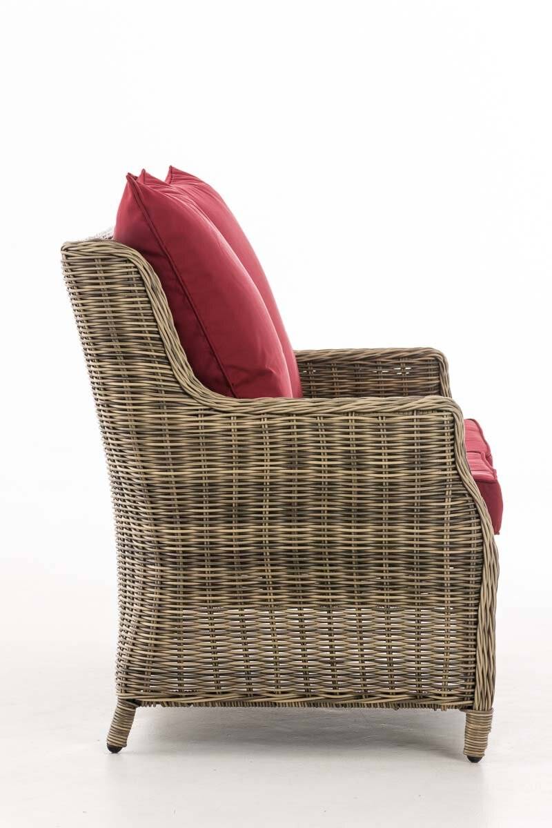 2er Sofa Montero Rubinrot natura-2