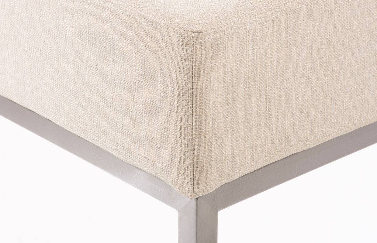 2er Sitzbank Lamega 40x80 STOFF creme-3