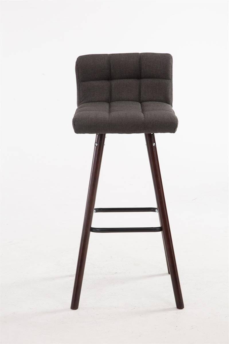 Barhocker Lincoln V2 Stoff Walnuss dunkelgrau-1