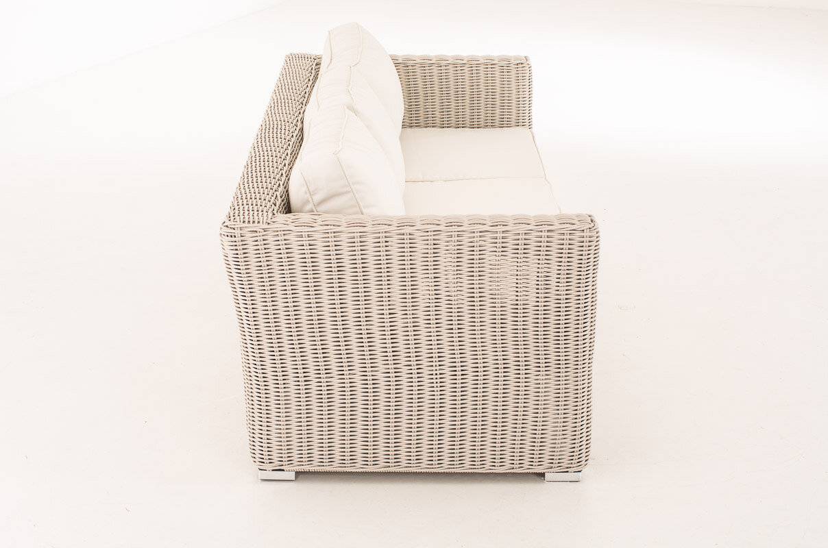 3er Sofa Mandal Cremeweiss perlweiß-2