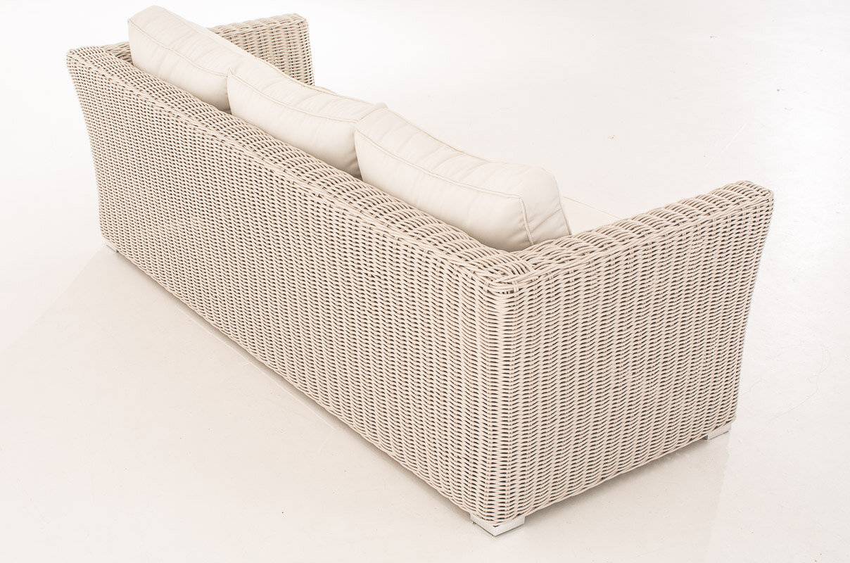 3er Sofa Mandal Cremeweiss perlweiß-3