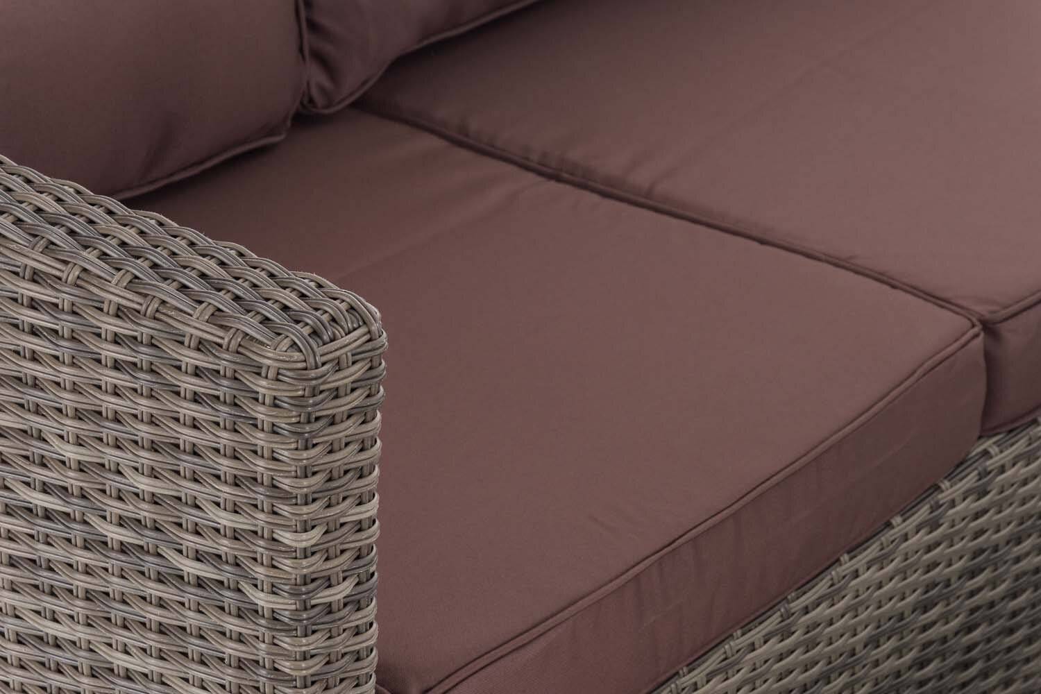 Ecksofa-Garnitur Liberi 5mm Terrabraun grau-meliert-3
