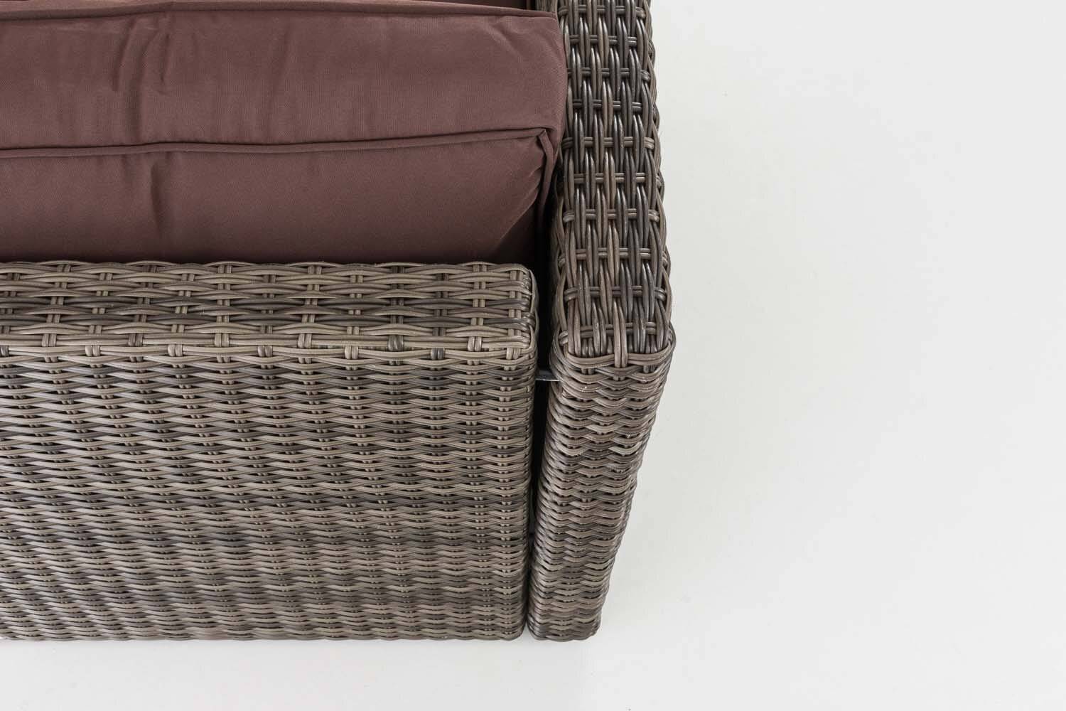 Ecksofa-Garnitur Liberi 5mm Terrabraun grau-meliert-4