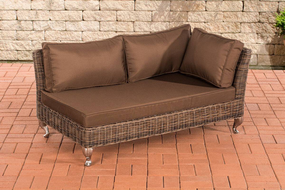 Ecksofa Moss Terrabraun braun-meliert