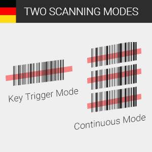 Symbolbild für Tera Barcode Scanner 1D CCD Handlich Plug und Play Barcode-Leser SchnellerPräziser Modell 1500C