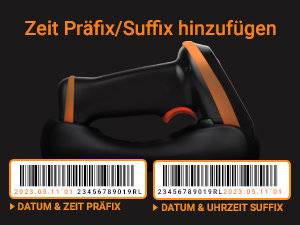 Symbolbild für Tera 1D 2D QR Barcode-Scanner Einstellungsbildschirm & Tastenfeld Bluetooth 2.4GHz USB HW0009