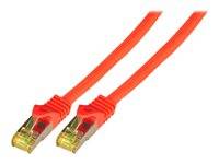 RJ45 Patchkabel Cat.6A S/FTP LSZH -- Cat.7 Rohkabel rot 5m Kupferverkabelung-1