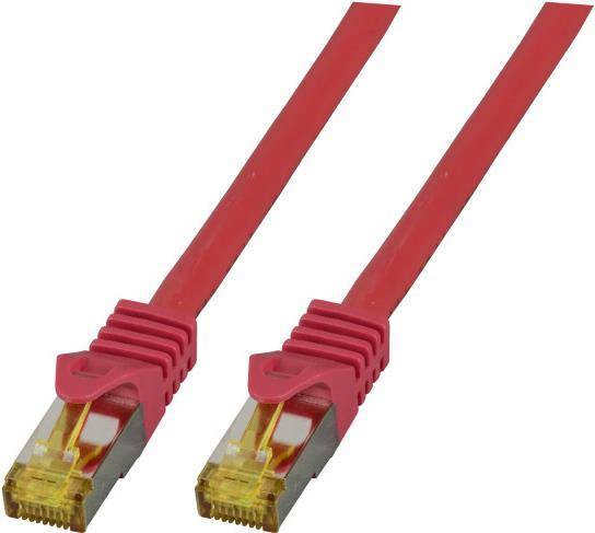 RJ45 Patchkabel Cat.6A S/FTP LSZH -- Cat.7 Rohkabel rot 5m Kupferverkabelung-2