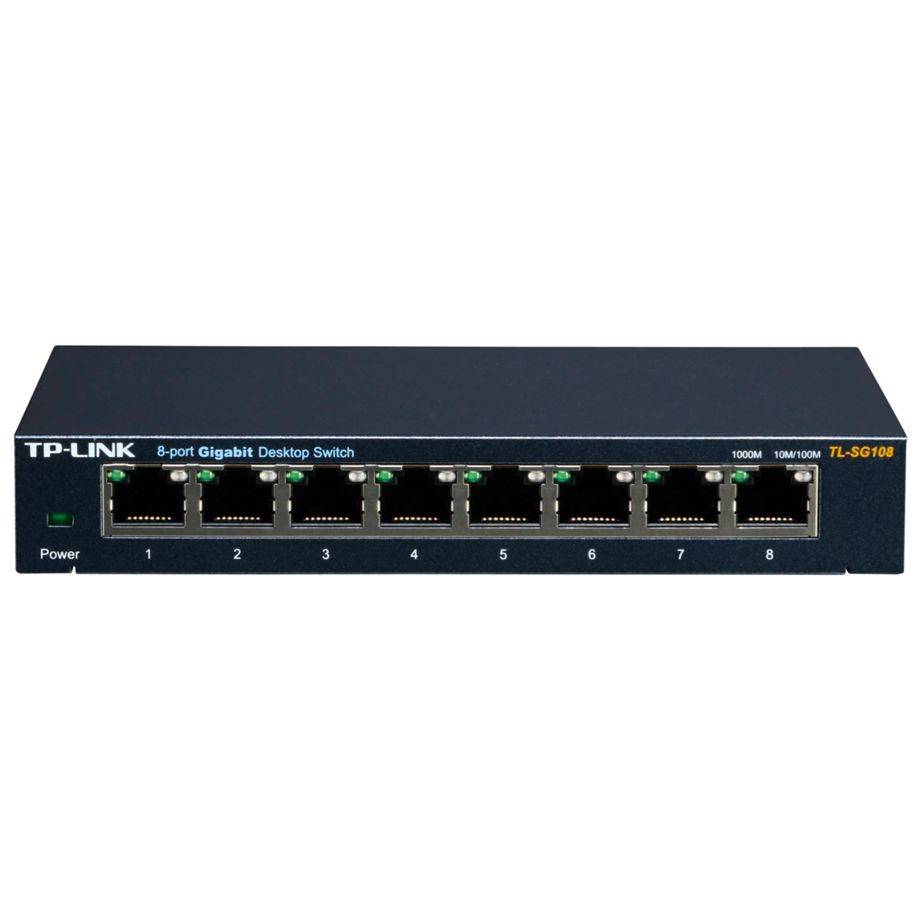TP-LINK TL-SG108 8-port Metal Gigabit Switch-0