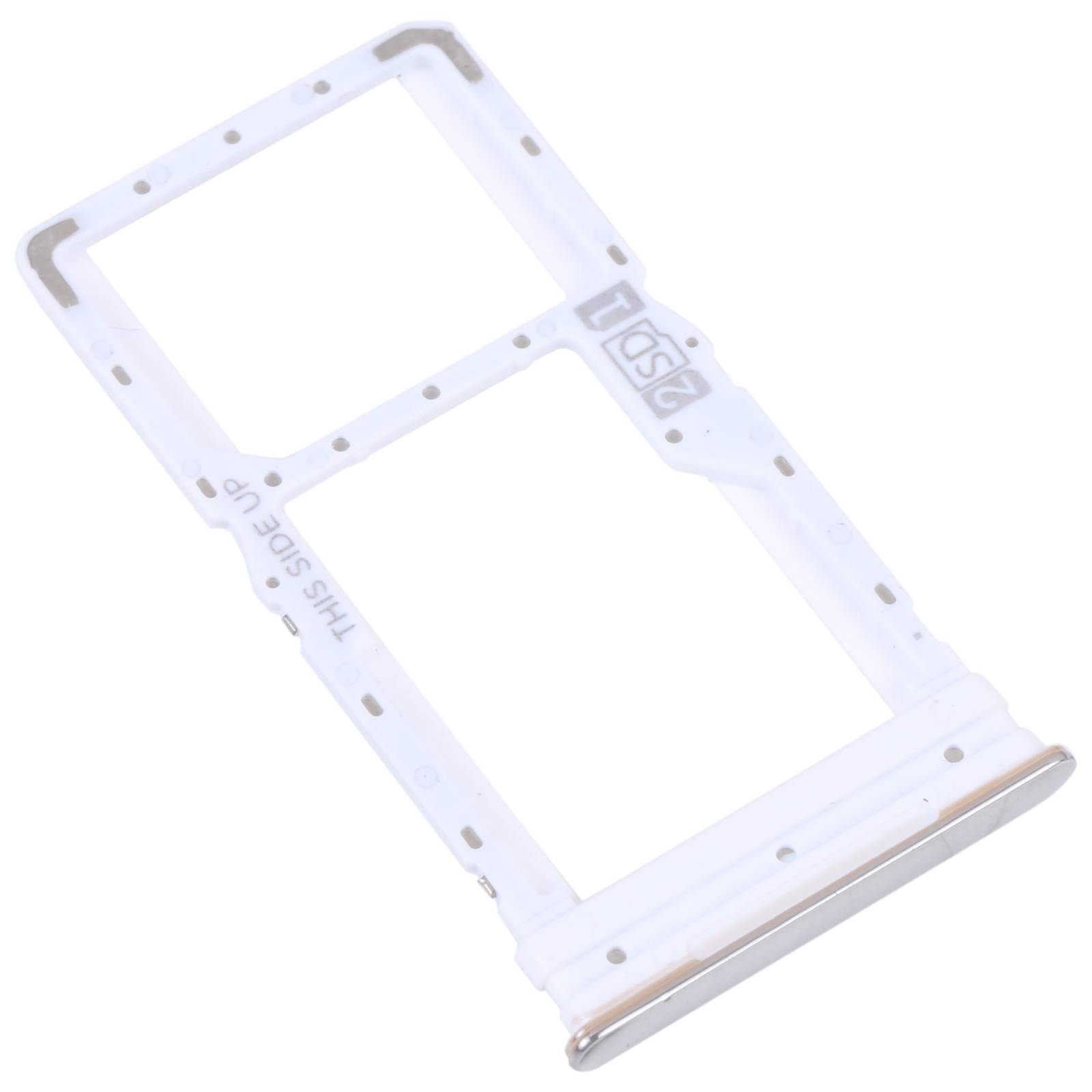 Sim + Micro SD Karten Halter Adapter für Motorola Moto G52 Ersatzteil Silber-1