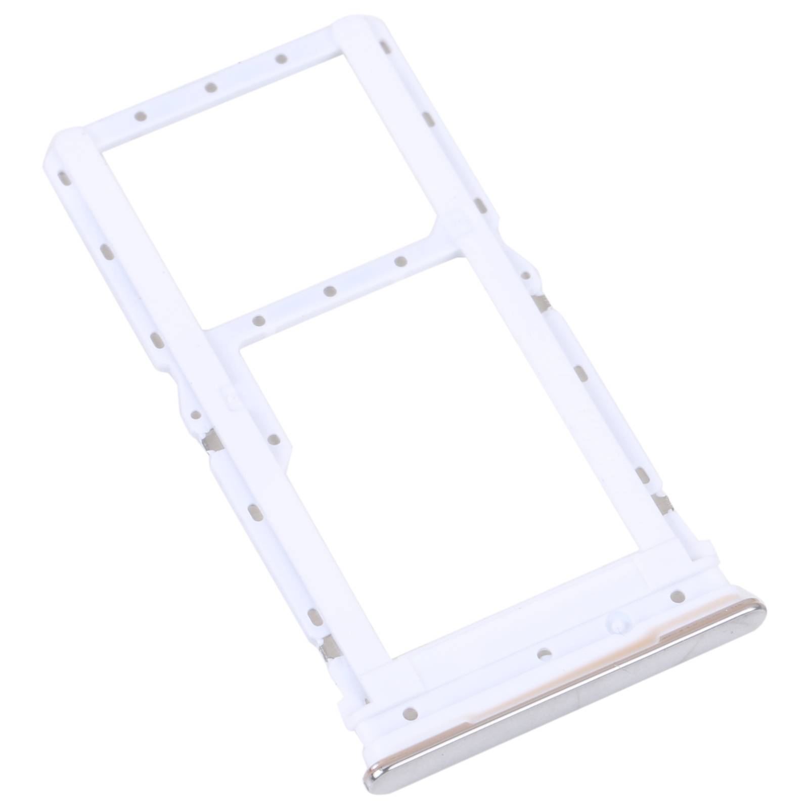Sim + Micro SD Karten Halter Adapter für Motorola Moto G52 Ersatzteil Silber-2