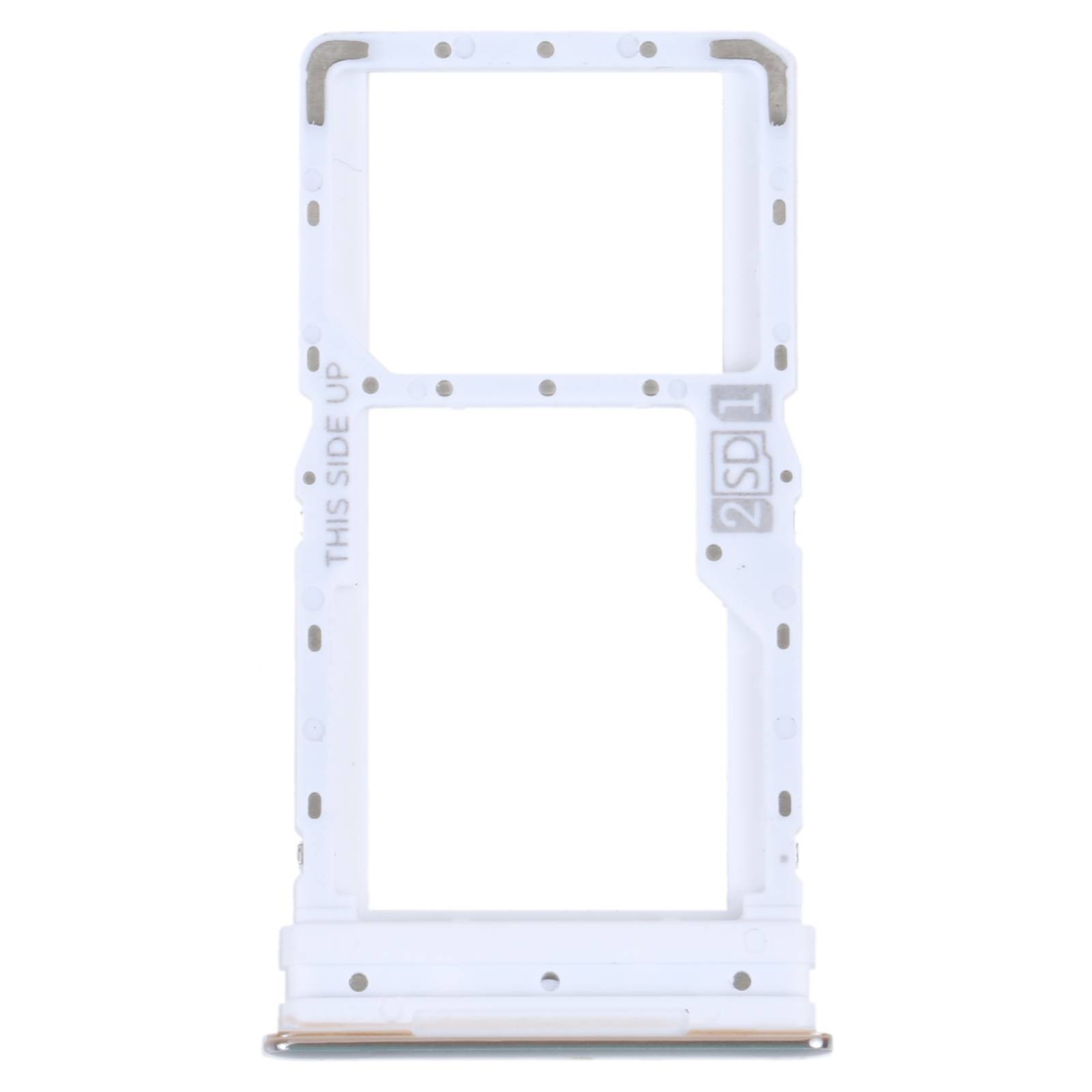 Sim + Micro SD Karten Halter Adapter für Motorola Moto G52 Ersatzteil Silber-3