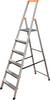 Krause 126245 Aluminium Stufen-Stehleiter Arbeitshöhe (max.): 3.25 m Silber DIN EN 131 5.2 kg