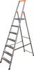 Krause 126252 Aluminium Stufen-Stehleiter Arbeitshöhe (max.): 3.50 m Silber DIN EN 131 6 kg
