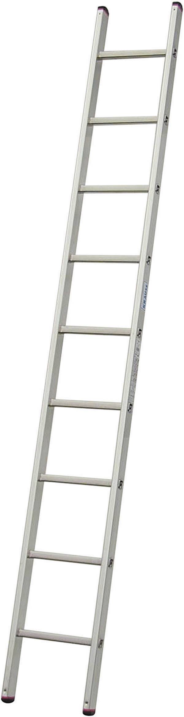 Krause  121387 Aluminium Anlegeleiter  Arbeitshöhe (max.): 2.80 m Silber DIN EN 131 2.8 kg