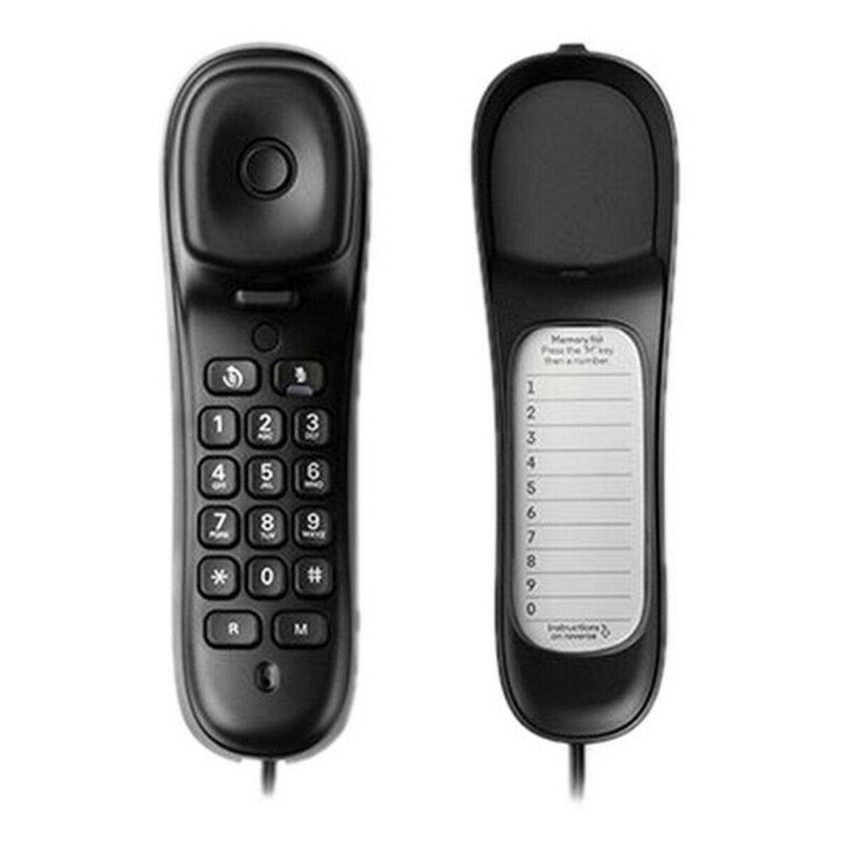 MOTOROLA SOLUTIONS - WALL MOUNTED LANDLINE PHONE CT50 black 10 KEYS MEMORY/CALL/REDIAL INDICATOR-1