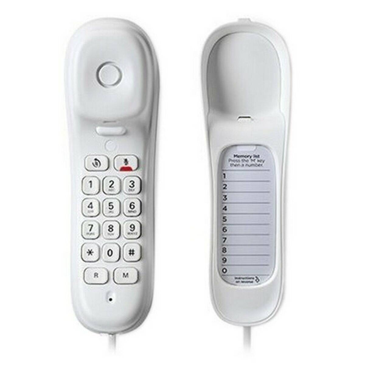 MOTOROLA SOLUTIONS - WALL MOUNTED LANDLINE PHONE CT50 black 10 KEYS MEMORY/CALL/REDIAL INDICATOR-3