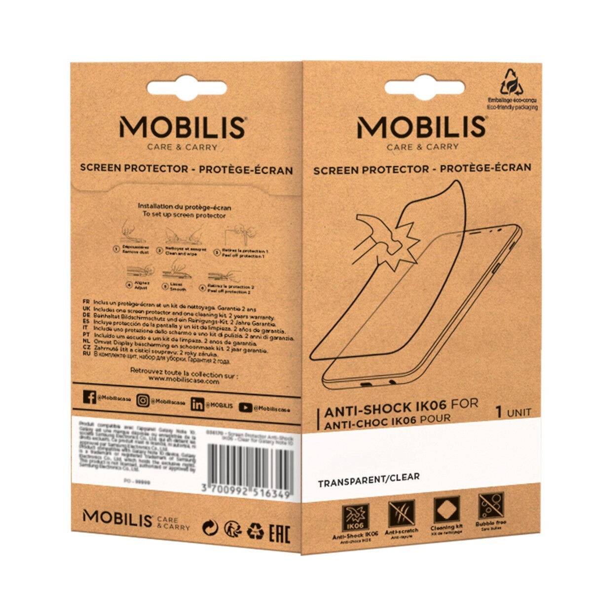 Mobilis - Bildschirmschutz für Handy - unzerbrechlich und schlagfest, IK06-1