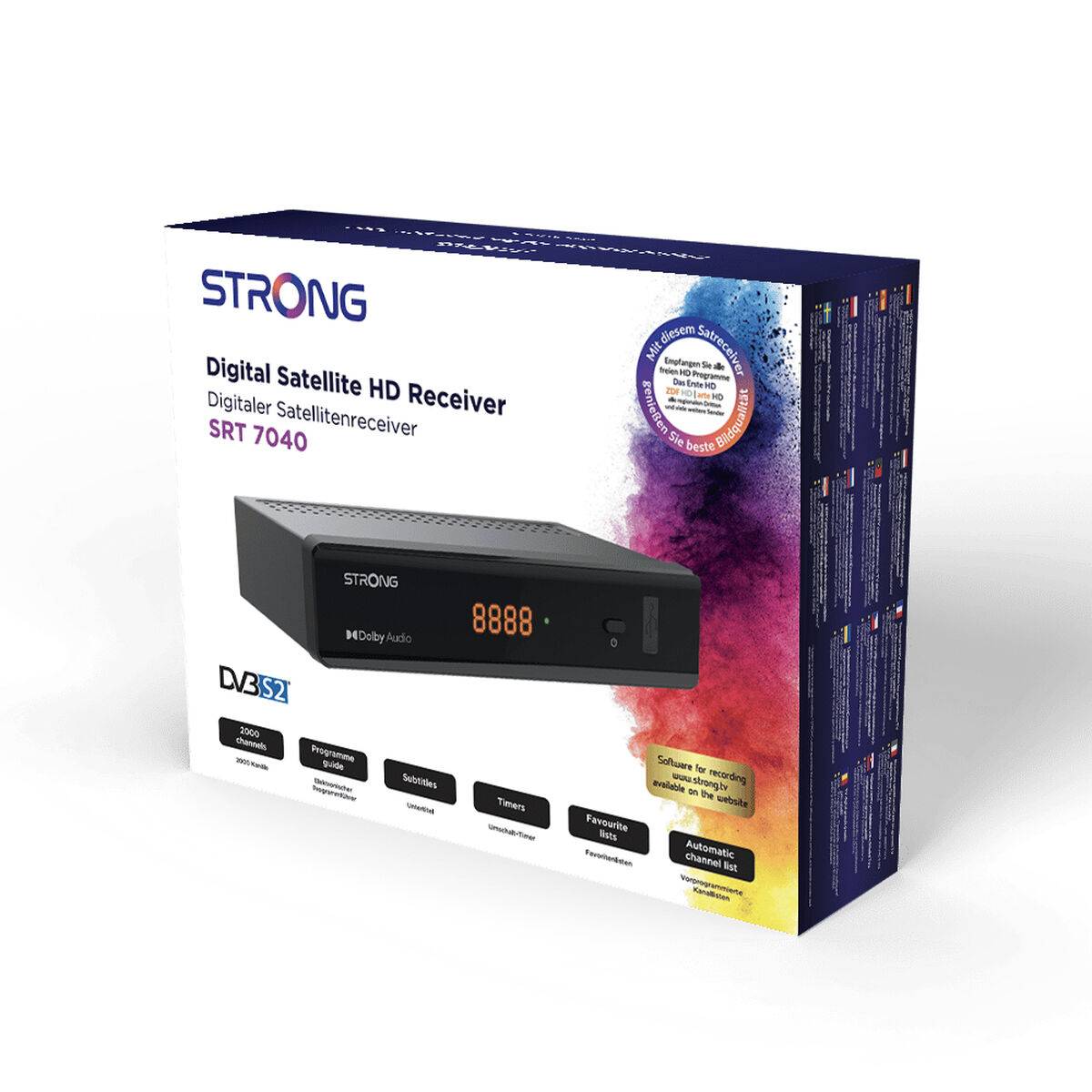 STRONG SRT 7040 DVB-S2 Satellitenreceiver - Schwarz-1