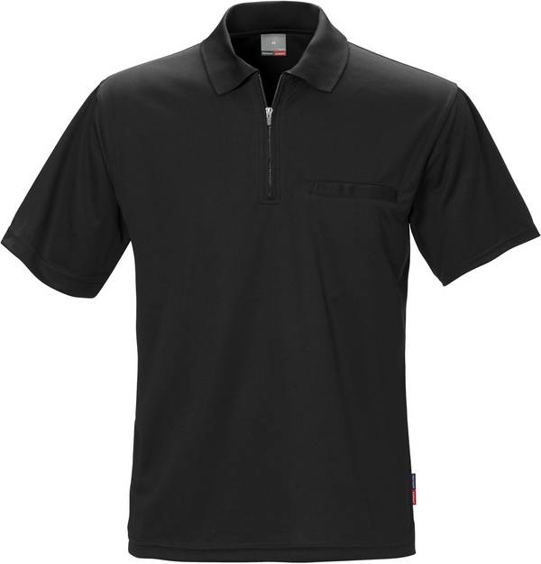 FRISTADS 100470-940 Coolmax®-Funktions- Polohemd 718 PF  Gr.3XL Schwarz