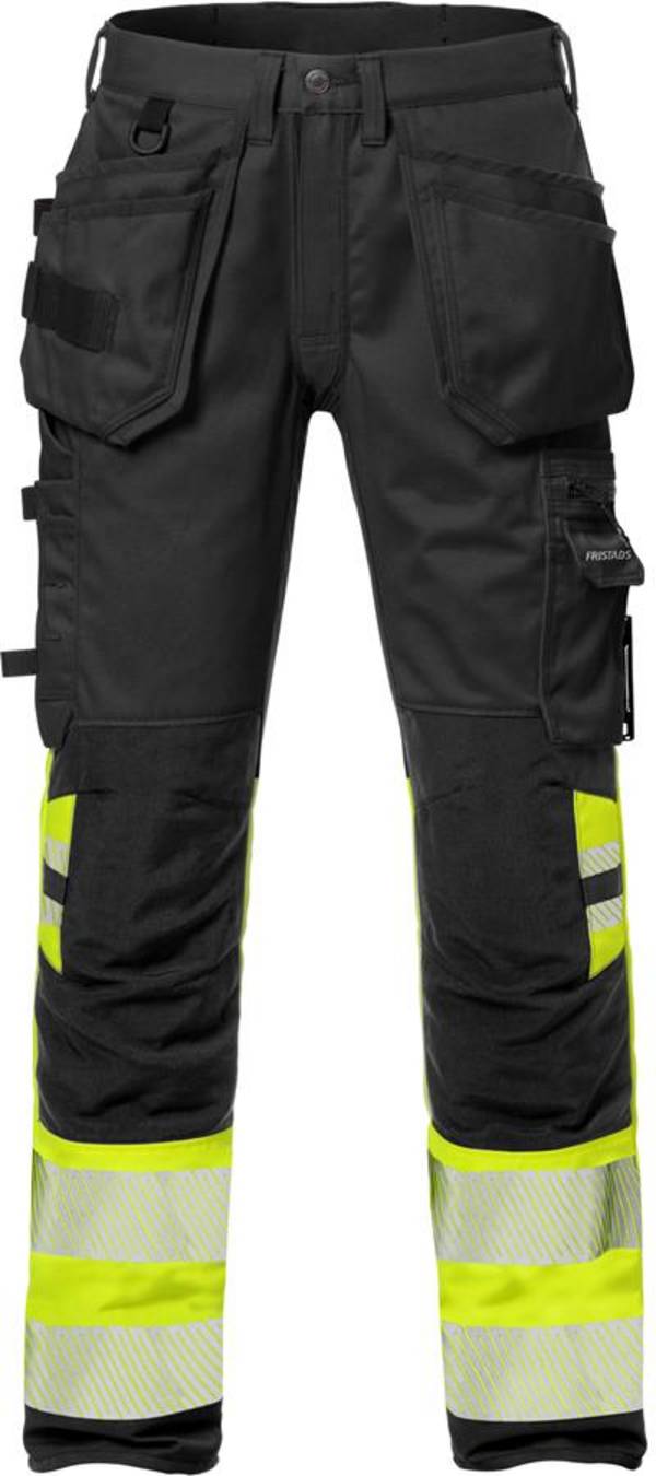 FRISTADS 127732-196 High Vis Handwerker Stretch-Hose Kl. 1 2706 PLU  Gr.C56 Warn