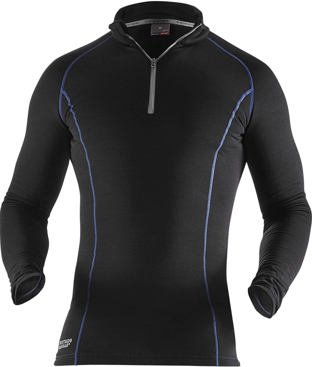FRISTADS 111570-940 Polartec® Zipper-T-Shirt Langarm 7078 PT Gr.XL Schwarz-0