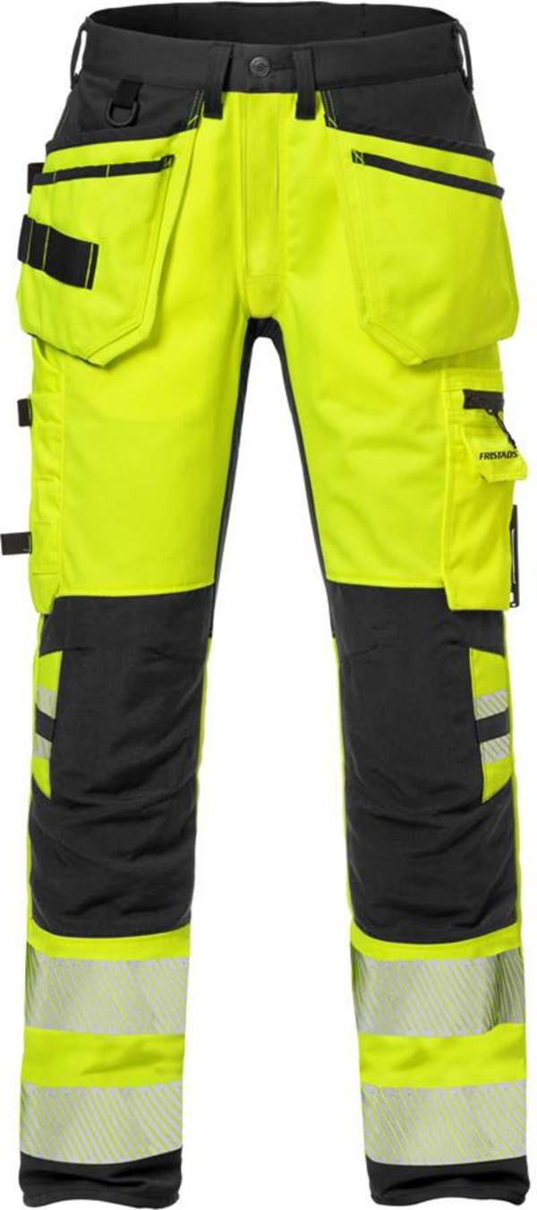 FRISTADS 127734-196 High Vis Handwerker Stretch-Hose Kl. 2 2707 PLU  Gr.C66 Warn