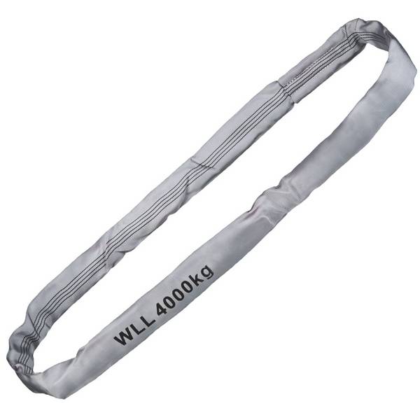Gr .2 Meter RUNDSCHLINGE, WLL 4000 kg, GRAU grau roundsling, WLL 4000 kg, GREY
