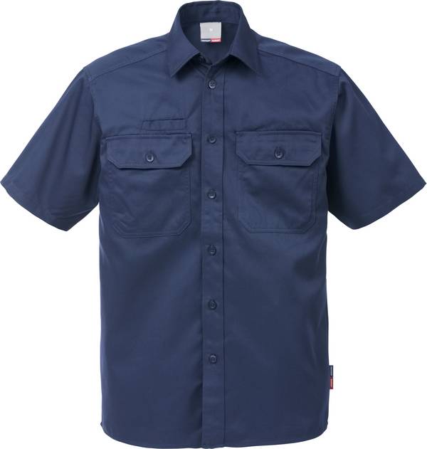 FRISTADS 100733-540 Hemd Kurzarm 7387 B60  Gr.S Dunkelblau