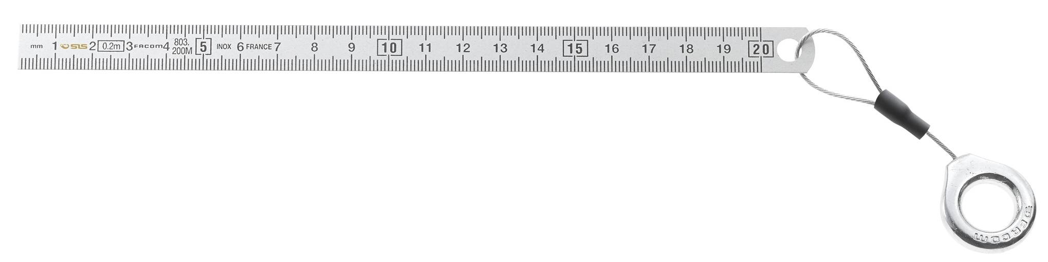 Facom 803.200MSLS Flexibler Edelstahl-Massstab SLS - 200mm-0