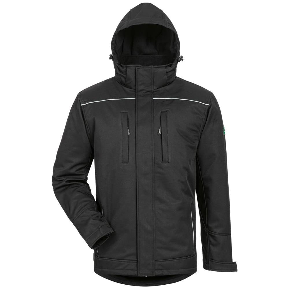 Gr .S (46/48) *IKAROS* WINTER-SOFTSHELLJACKE MIT KAPUZE schwarz *IKAROS* WINTER-0