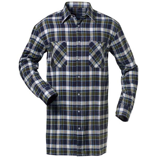 Gr .M (39/40) *JACKSON* FLANELL-HEMD, MARINE/WEISS/GRÜN KARIERT blau *JACKSON* F