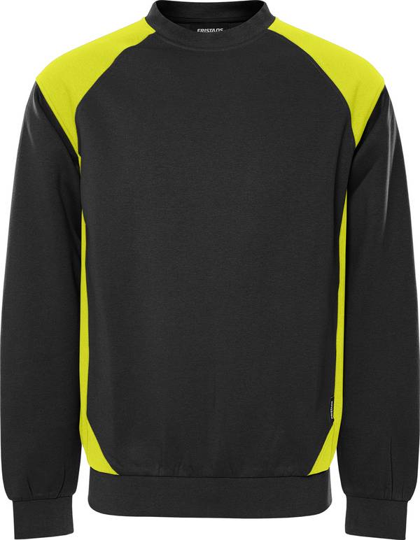 FRISTADS 300510-982 Sweatshirt 7148 GSM  Gr.2XL Schwarz/Gelb