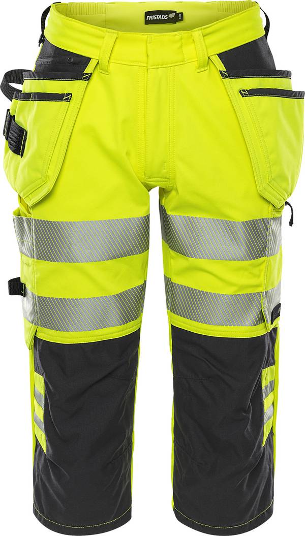 FRISTADS 301056-196 High Vis Stretch-3/4-Hose Kl. 2 2666 GSTP  Gr.C60 Warnschutz