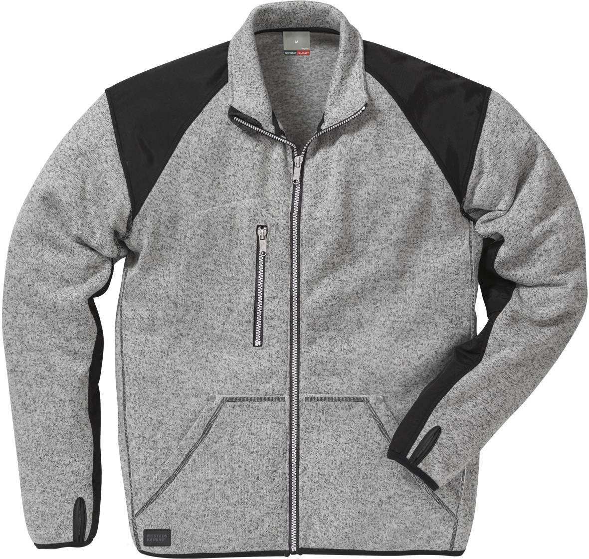 FRISTADS 114032-896 Fleecejacke 7451 PRKN Gr.M Grau/Schwarz-0