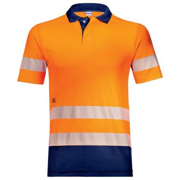 Poloshirt uvex Construction orange, warnorange L