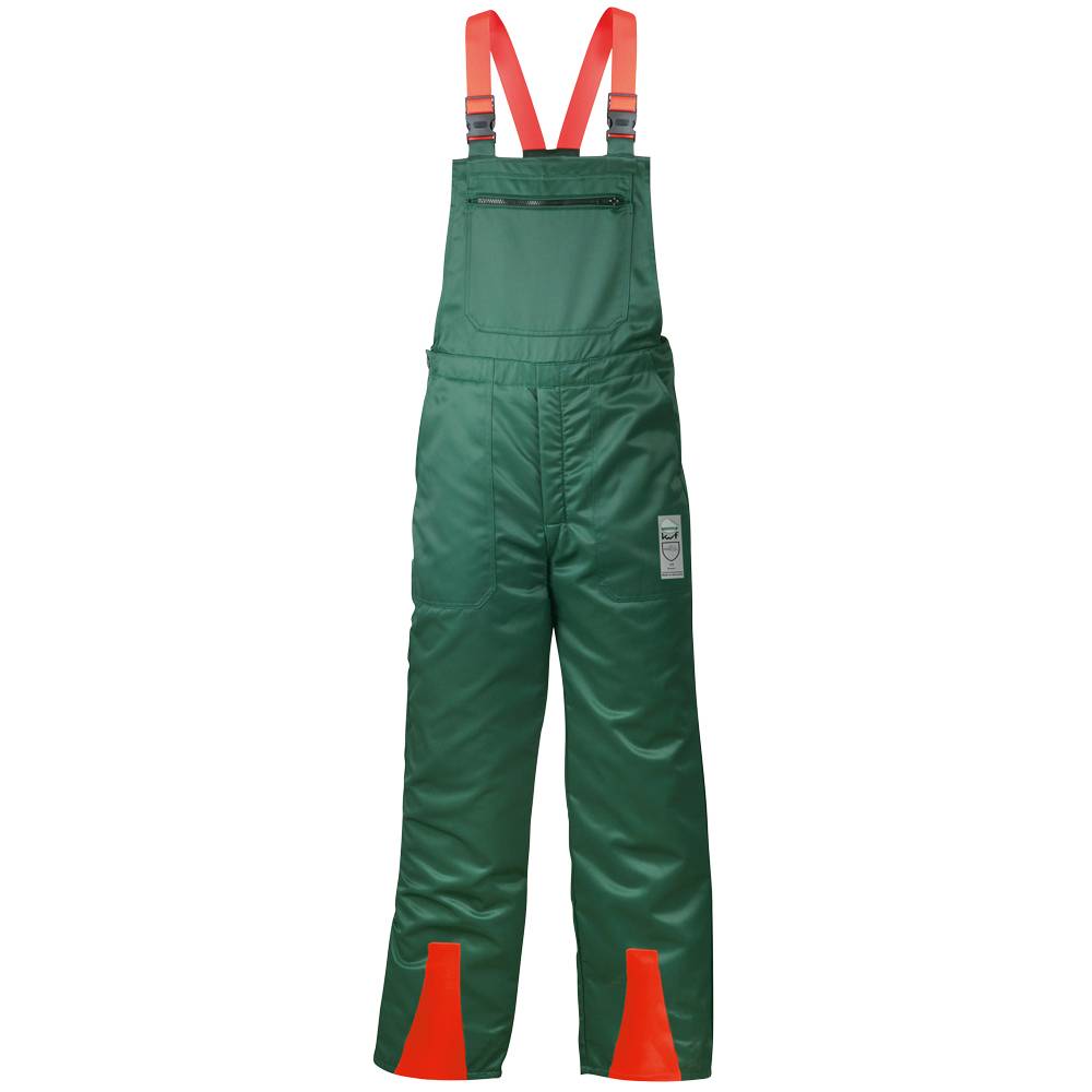 Gr .25 *ERLE* SCHNITTSCHUTZLATZHOSE GRÜN grün *ERLE* Forest protection dungaree-0