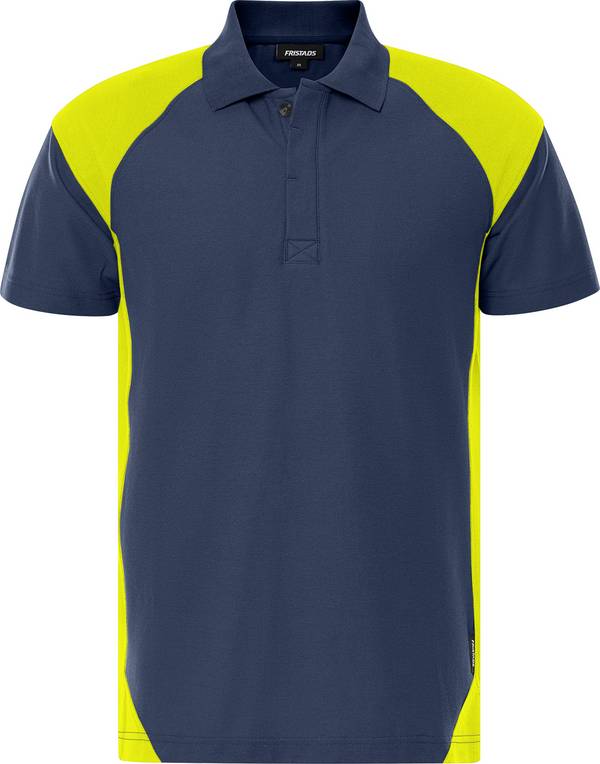 FRISTADS 300509-556 Poloshirt 7047 GPM  Gr.L Marine/Gelb