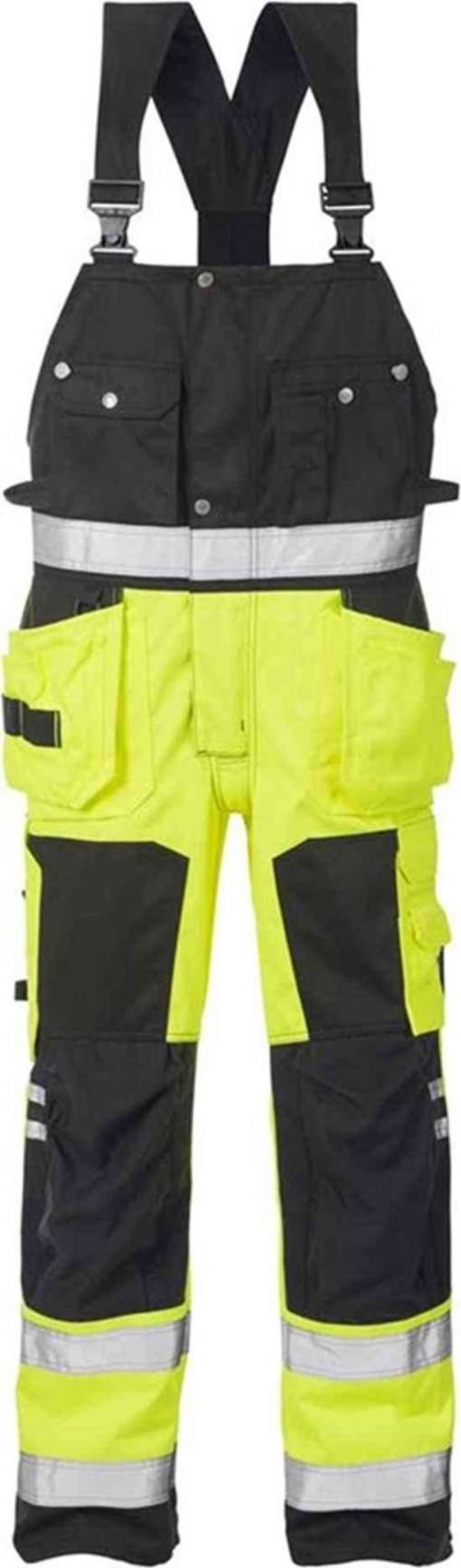 FRISTADS 101018-196 High Vis Handwerkerlatzhose Kl. 2 1014 PLU Gr.D104 Warnschu-0
