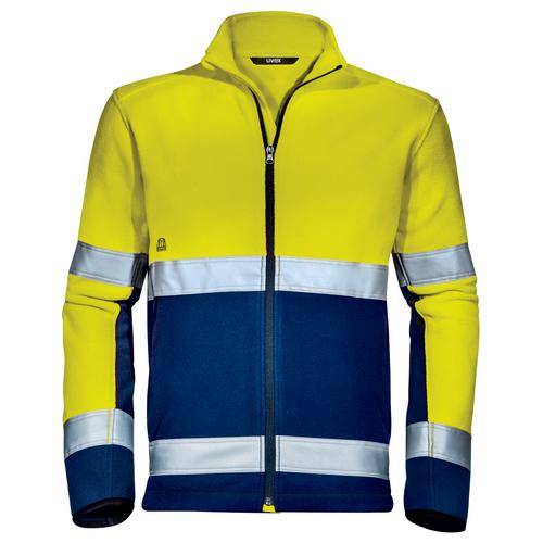 Fleecejacke uvex Construction gelb, warngelb 3XL