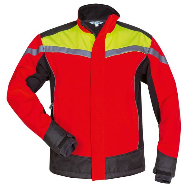 Gr .L (54/56) *ESCHE* WALDARBEITER SOFTSHELL-JACKE rot *ESCHE* FORESTRY SOFTSHEL