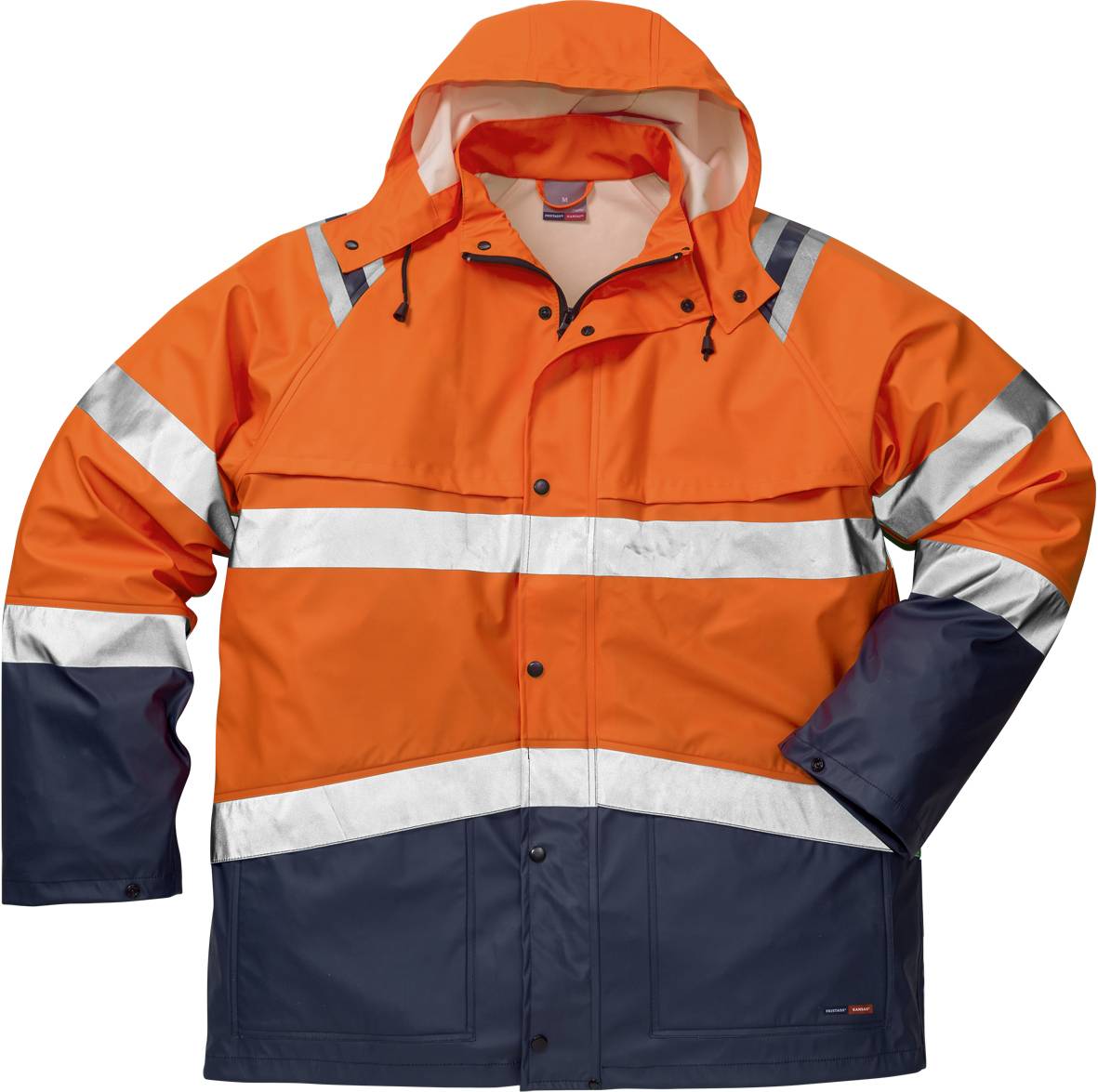 FRISTADS 114041-271 High Vis Regenjacke Kl. 3 4624 RS Gr.S Warnschutz-Orange/Ma-0