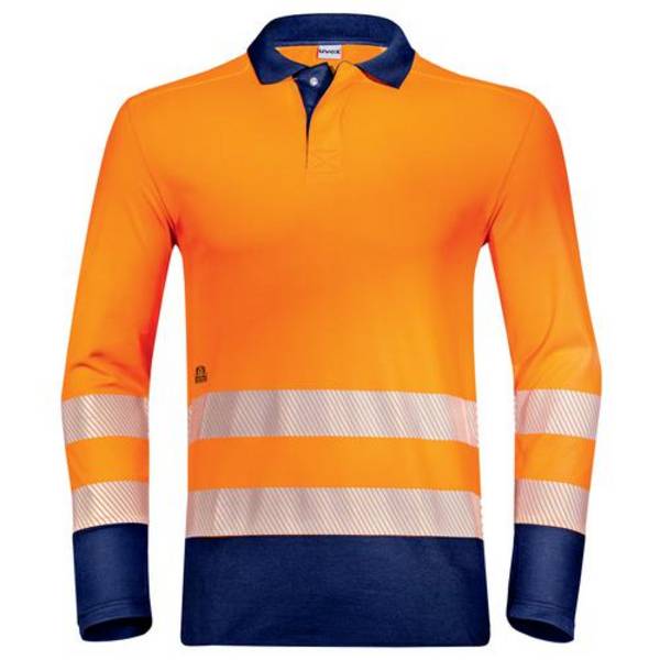 Poloshirt uvex Construction orange, warnorange 3XL