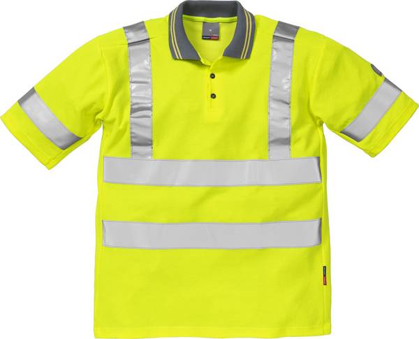 FRISTADS 111332-130 High Vis Poloshirt 7025 Kl. 3 PHV  Gr.XL Warnschutz-Gelb