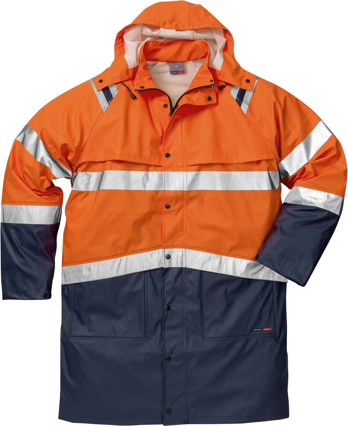 FRISTADS 114040-271 High Vis Regenmantel Kl. 3 4634 RS Gr.L Warnschutz-Orange/M-0