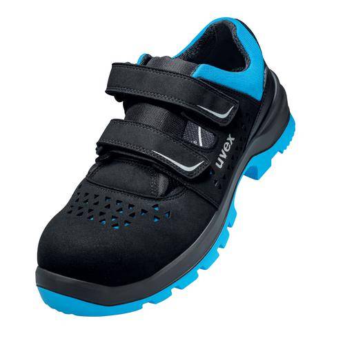 uvex 2 xenova® Sandalen S1 95537 schwarz, blau Weite 10 Größe 46-0