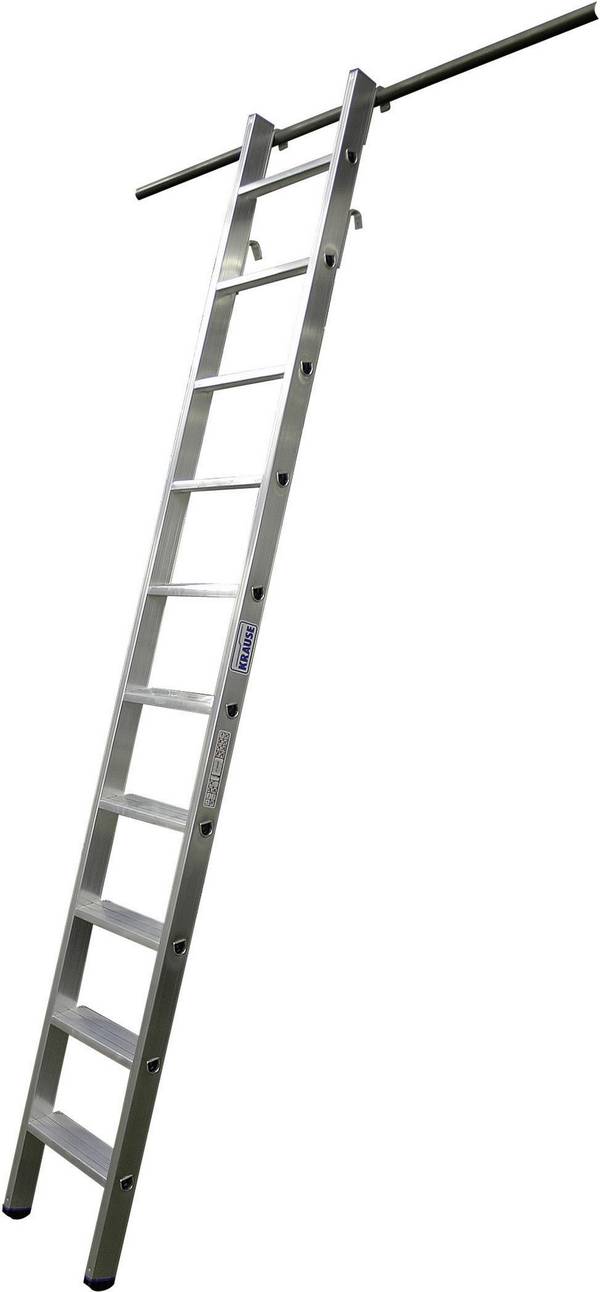 Stufen-Regalleiter einhängbar mit 2 Paar Einhängehaken 15 Stufen. Krause-Werk GmbH & CO. KG 48701749