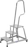 Krause STABILO Professional 805089 Aluminium Montagetritt fahrbar Arbeitshöhe (max.): 2.60 m Silber 11 kg