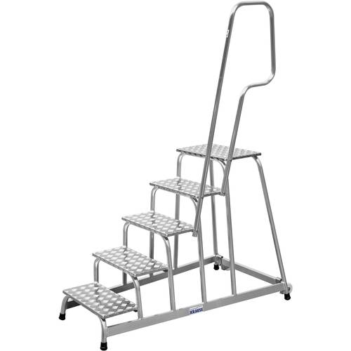 Krause 805102 Aluminium Montagetritt fahrbar Arbeitshöhe (max.): 3.00 m Silber 16.5 kg